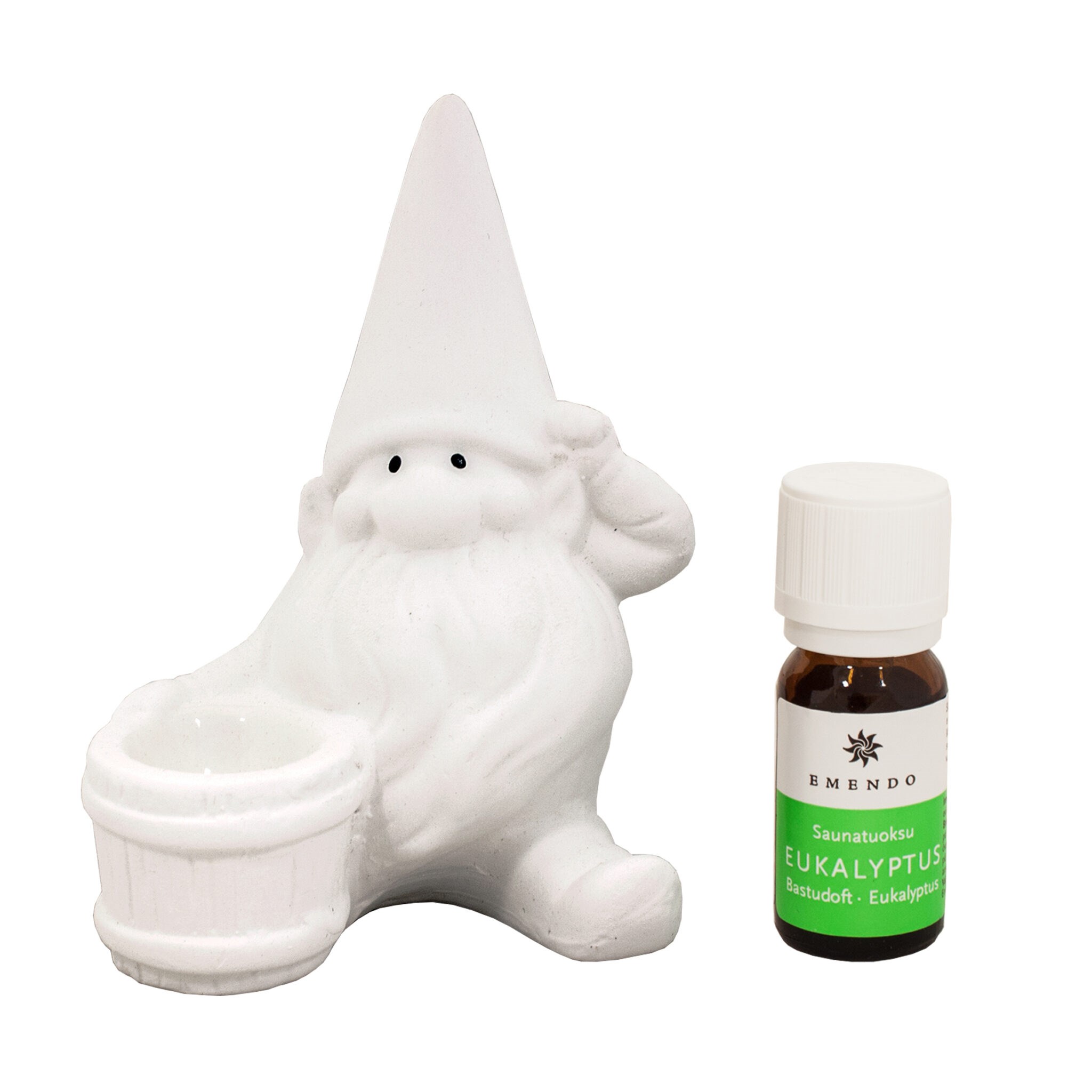 Emendo Bastuprydnad Vit Tomte + 10 ml Doft